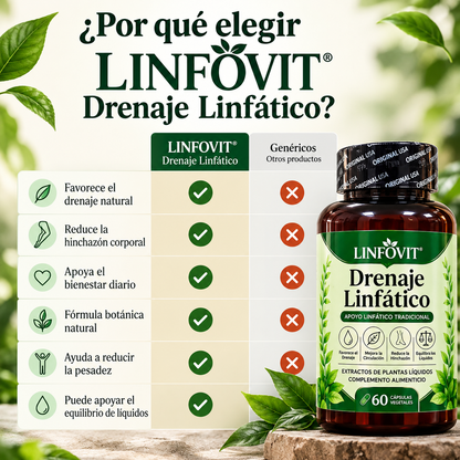 LINFOVIT Drenaje Linfático – 60 Cápsulas Vegetales
